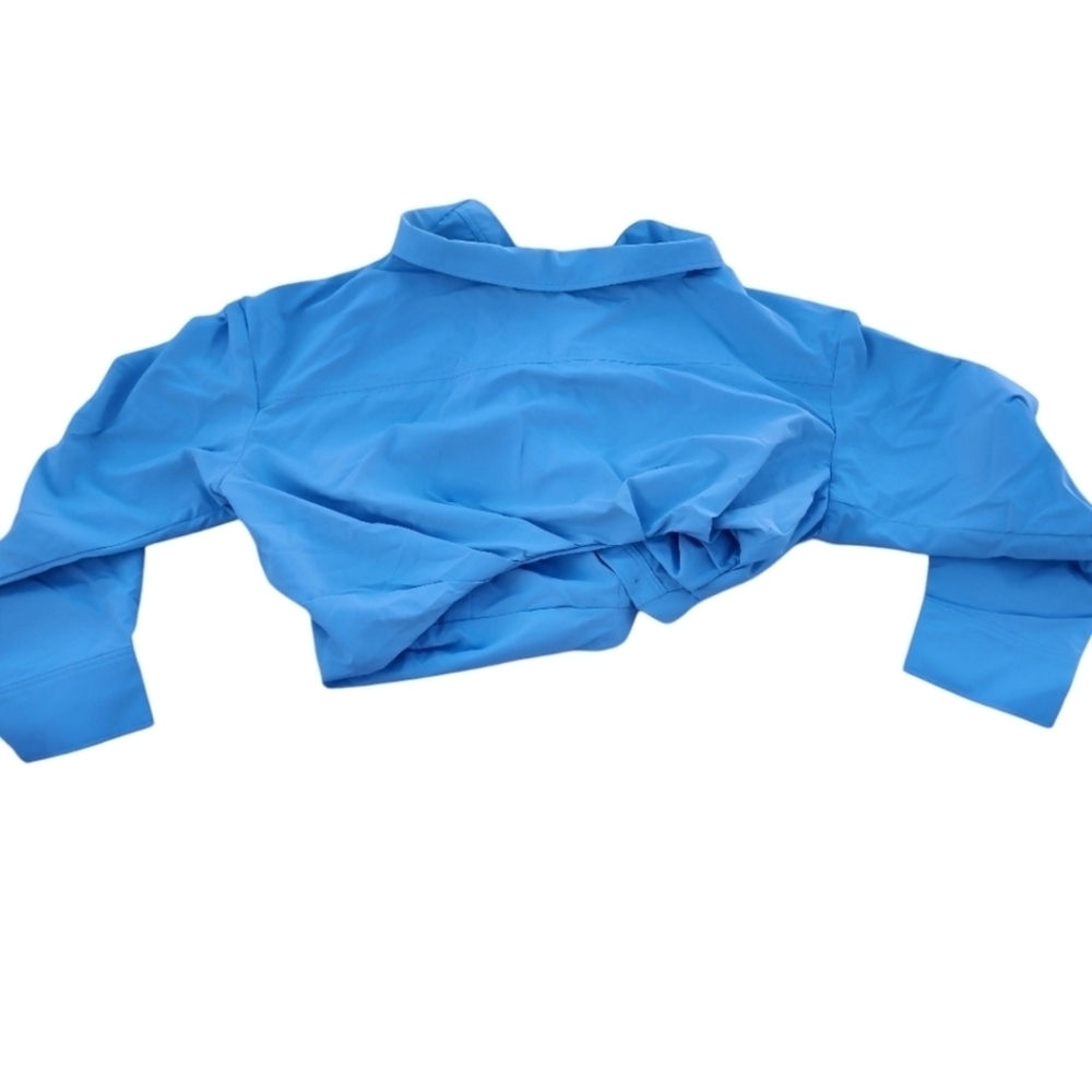 Jacquemus La Chemise Mejean cropped front button collared shirt size 34 - Picture 4 of 12